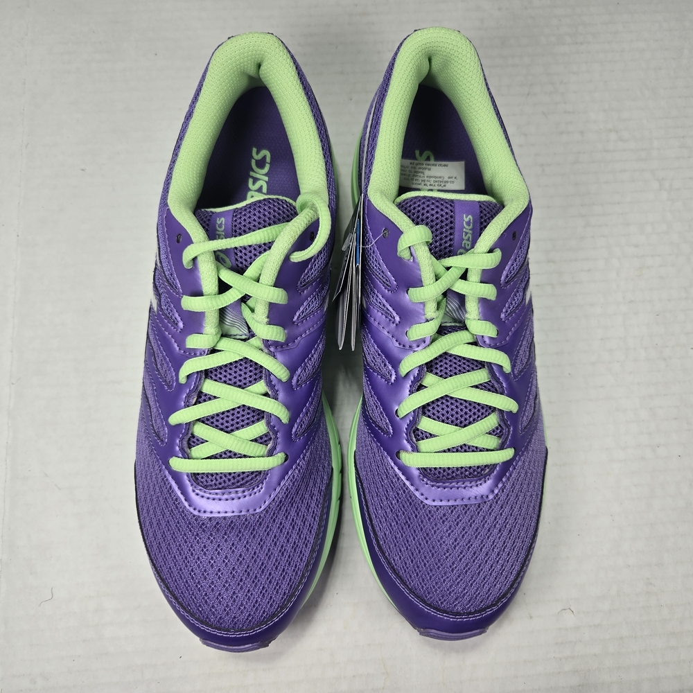 ASICS GEL- ZARACA 4 GS kids Purple and Lime Running Shoes Size 7 - Picture 2 of 12